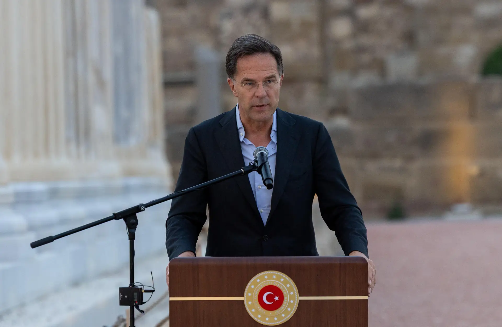 Rutte em Antália, na Turquia