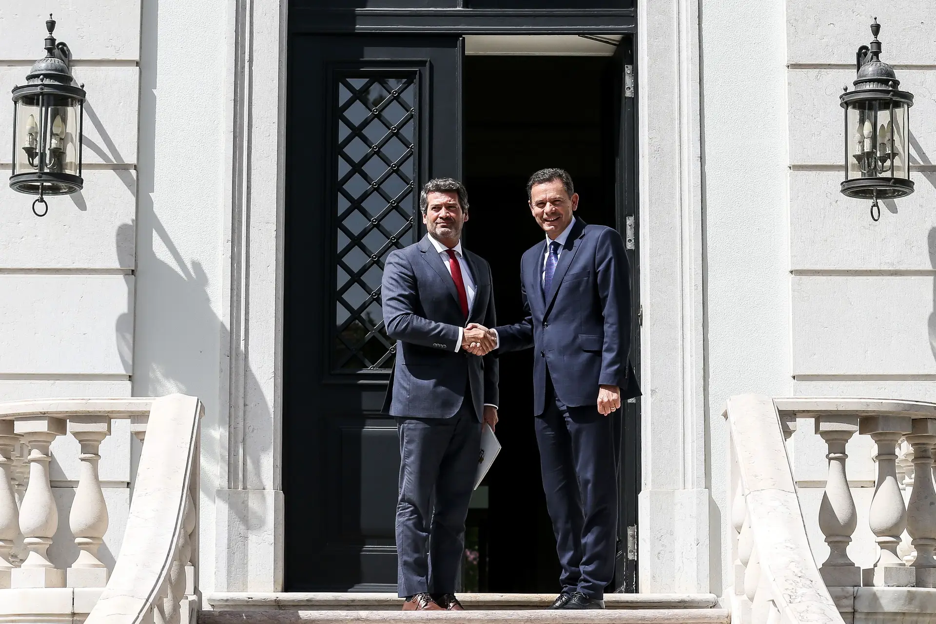 Primeiro-ministro Luís Montenegro recebe André Ventura do Chega.