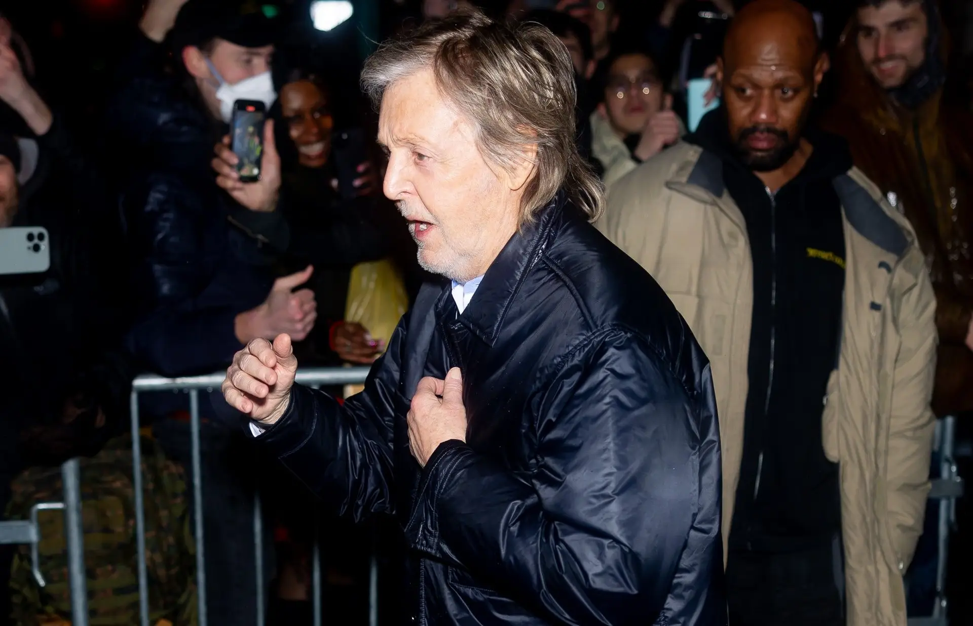 Paul McCartney em fevereiro de 2025