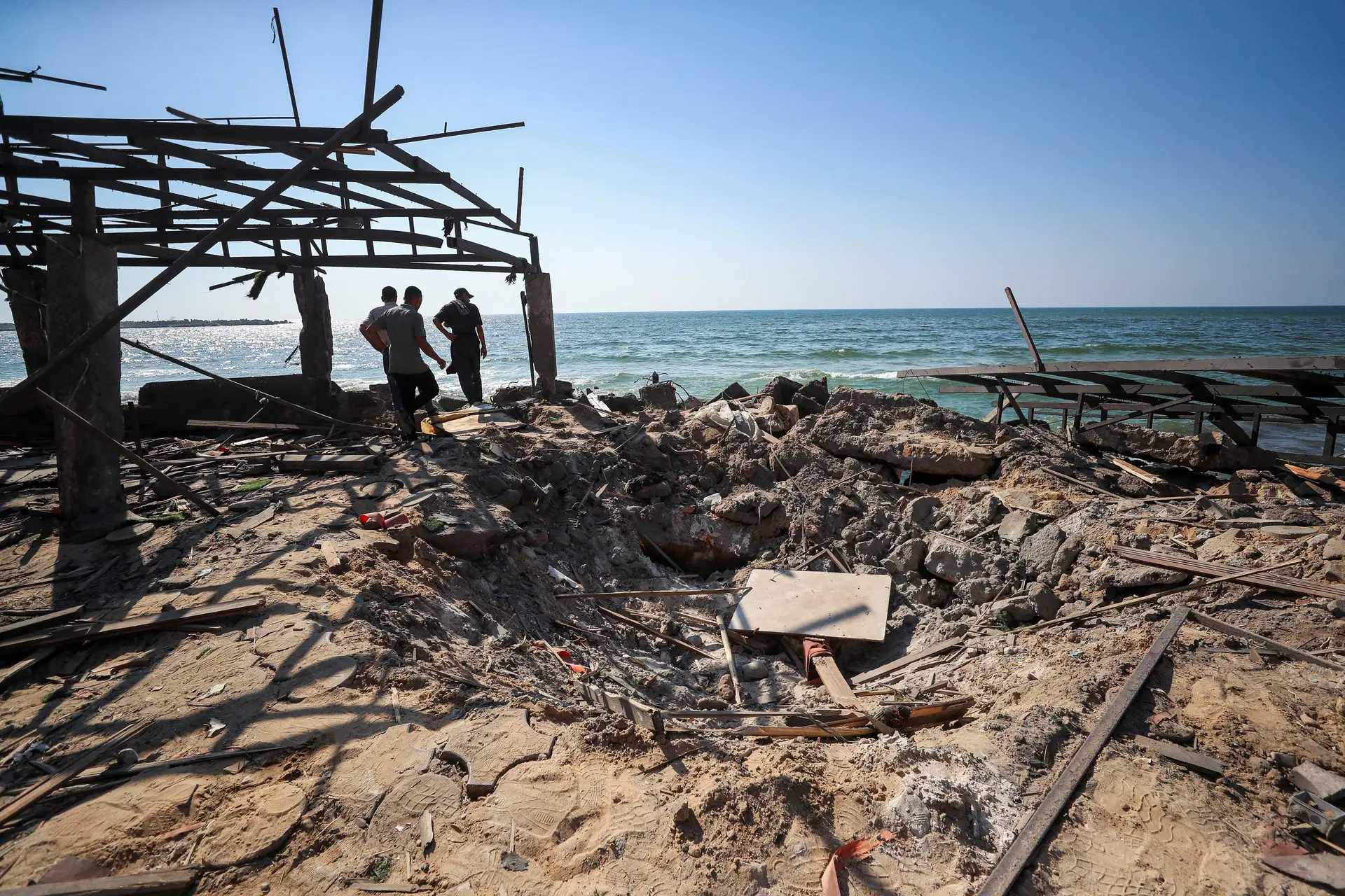 Café Baqaa, destruído por ataque de Israel no final de junho de 2025