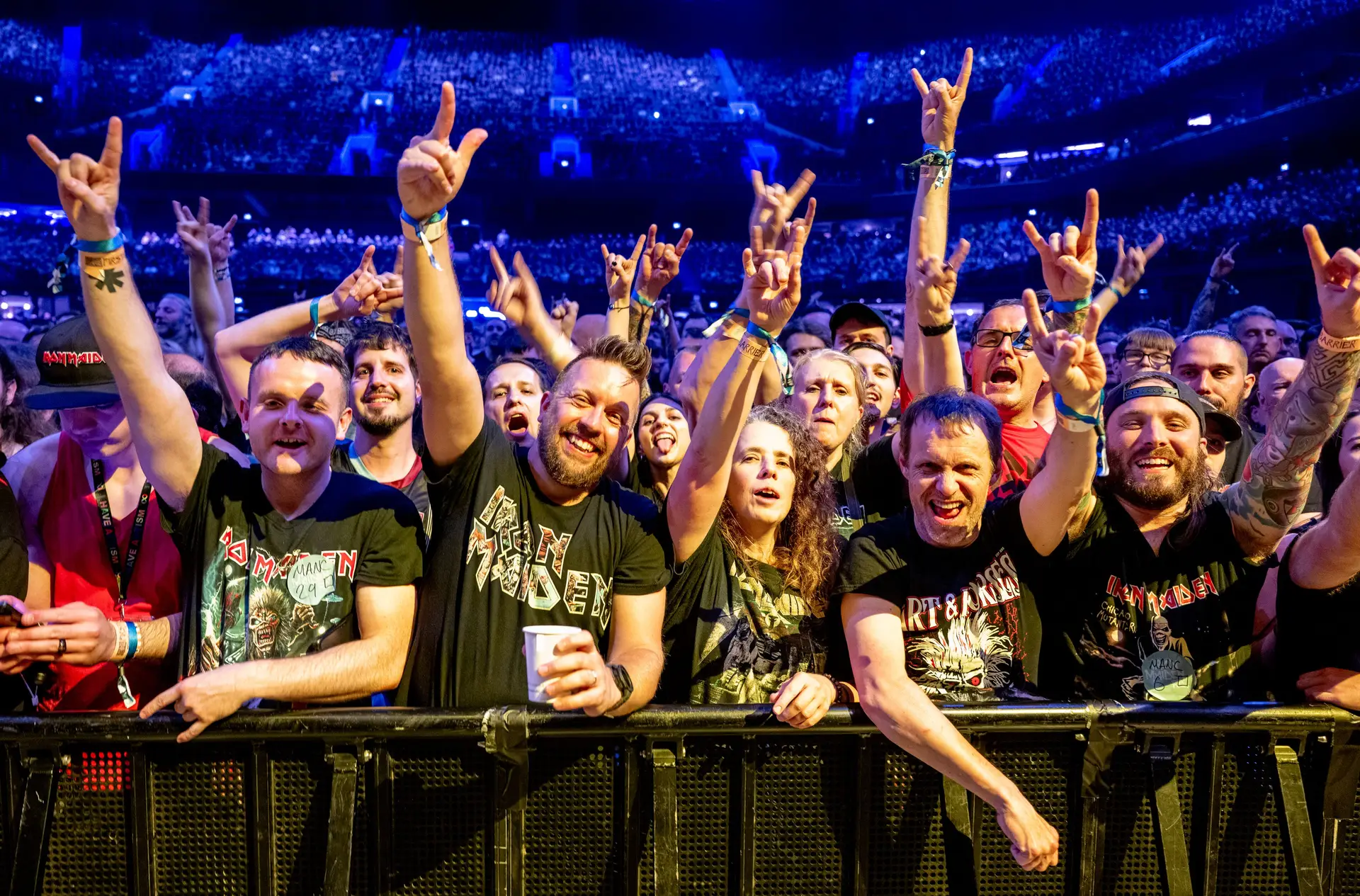 Iron Maiden: público no concerto em Manchester (Inglaterra), a 22 de junho de 2025