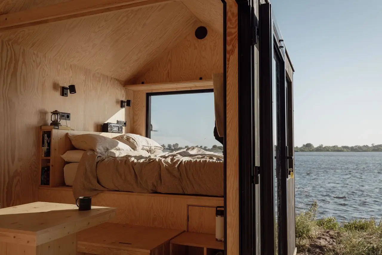 Maria e Aurora: estas duas cabanas convidam a desligar em ilha privada no rio Tejo
