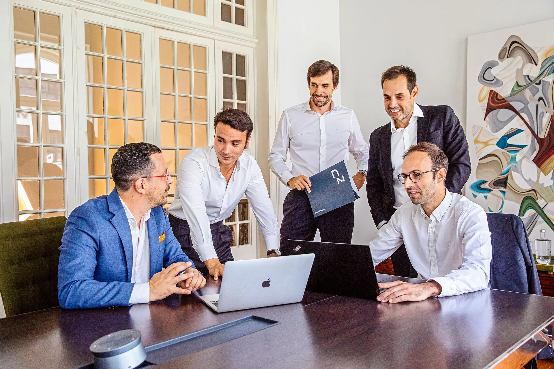 André Pimentel, Eduardo Cruz, André Oliveira (diretor da C2), Duarte Queiroz e Nuno Figueiredo