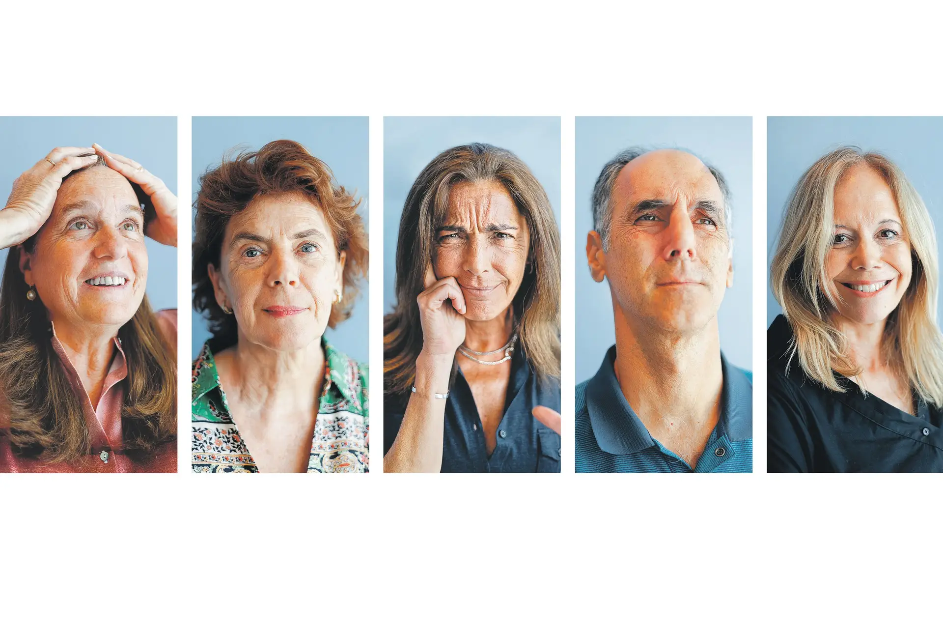 Isabel Jonet, Nathalie Ballan, Eugénia Galvão Teles, João Garcia e Isabel Capeloa Gil (da esq. para a dir.) discorreram sobre memórias de infância e as diferentes realidades que encararam ao longo das últimas décadas para refletirem sobre o (muito) que mudou em Portugal e o que a sua geração ainda quer mudar, porque virar a cara à luta não é opção