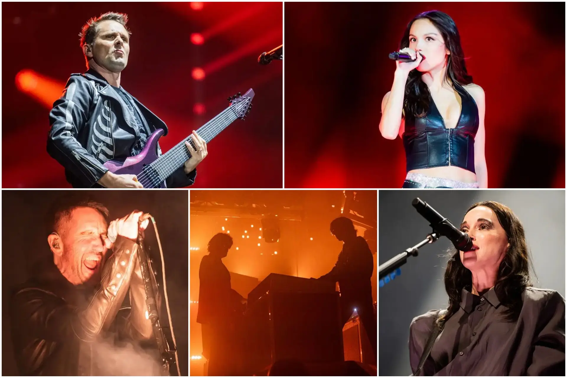 Muse, Olivia Rodrigo, St. Vincent, Justice e Nine Inch Nails