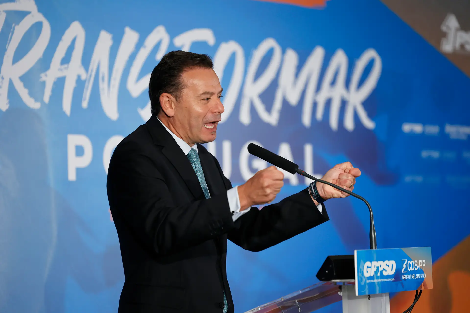 Luís Montenegro nas jornadas parlamentares do PSD/CDS