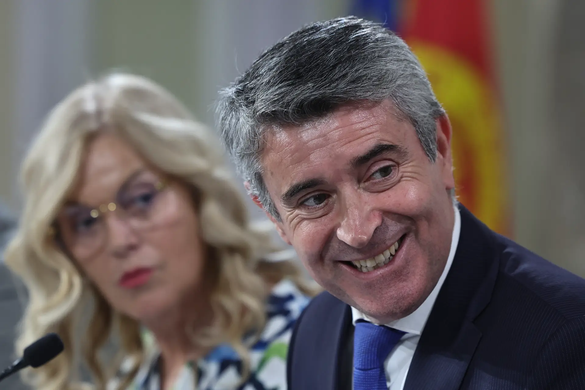 O secretário-geral do Partido Socialista, José Luís Carneiro, durante a  reunião da Comissão Política Nacional