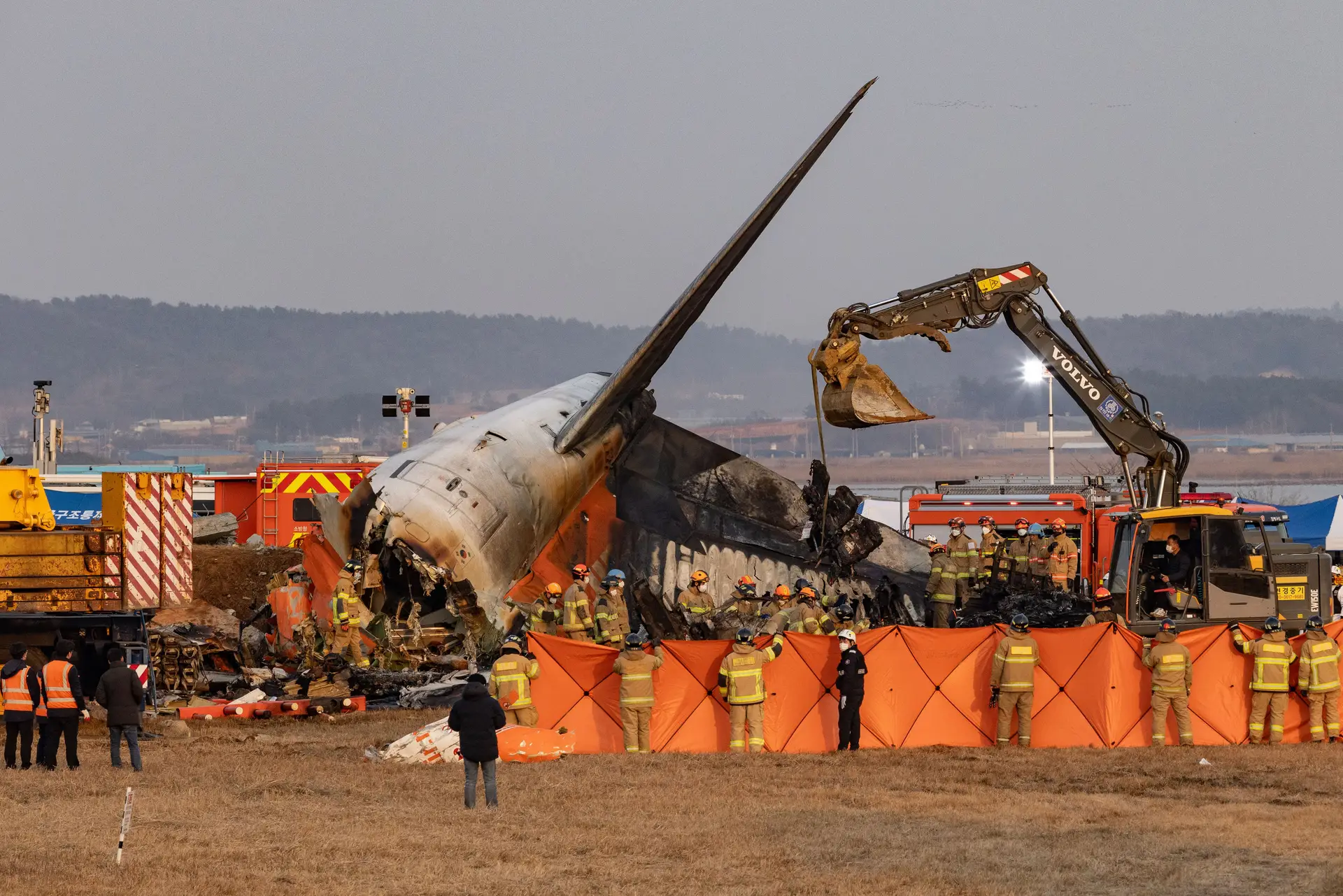 Acidente aéreo na Coreia do Sul que causou 179 mortos, no final de 2024