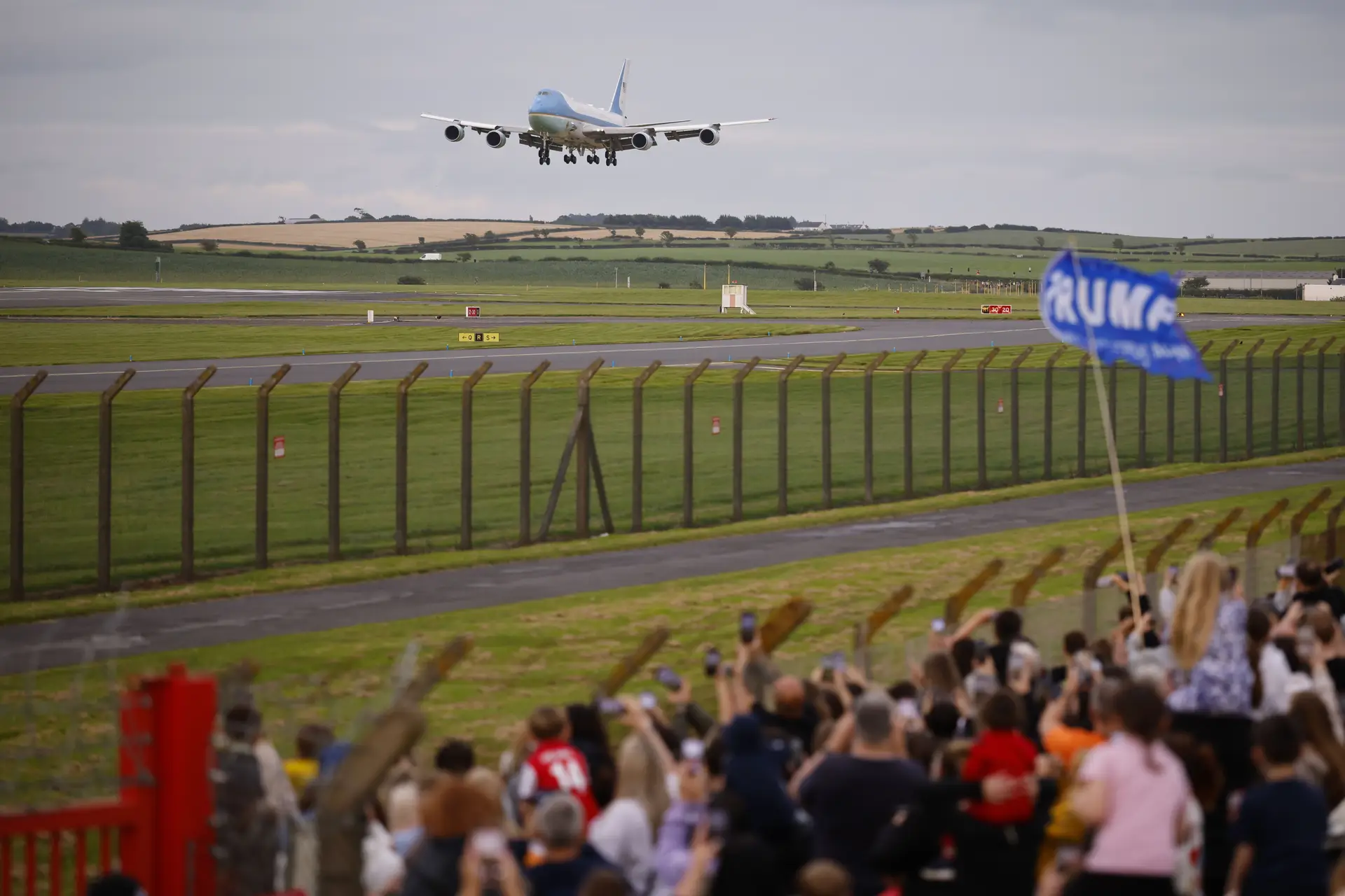 Manifestação esperava Donald Trump na Escócia