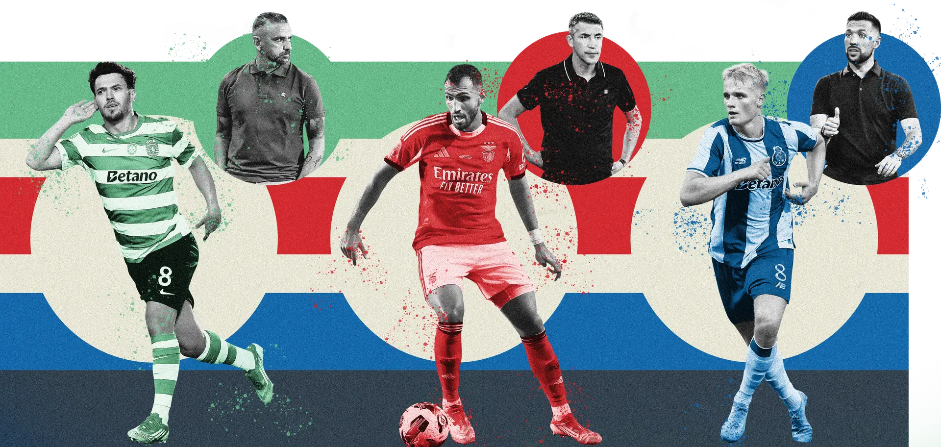 Os ‘dragões’ foram os únicos entre os ditos grandes a trocarem de treinador para esta temporada, reforçando muito a equipa. Fora Gyökeres, os ‘leões’ mantiveram as principais figuras, e nos encarnados, por enquanto, a referência criativa é o seu avançado