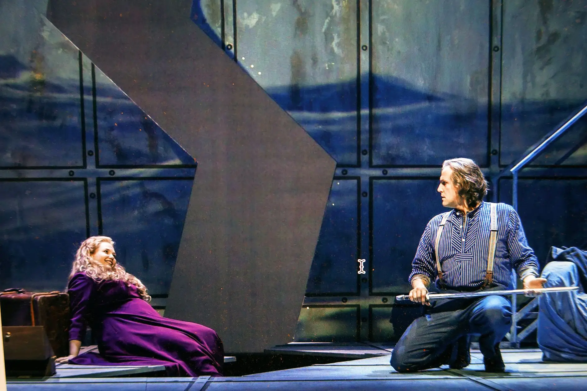 A soprano Lena Kutzner (Isolda) e o tenor Ric Furman (Tristão)