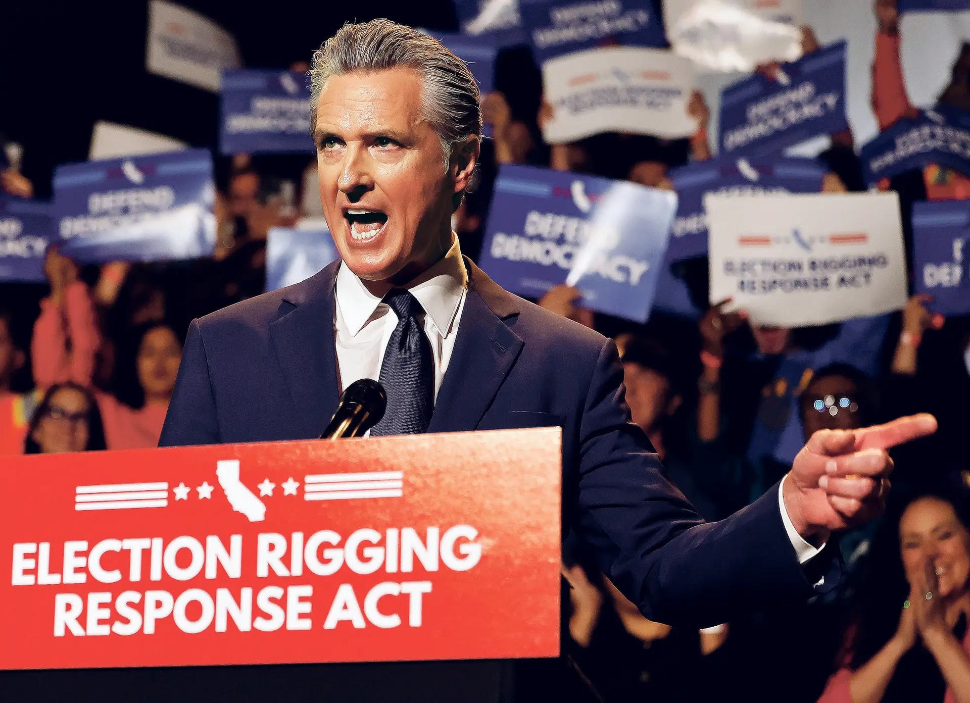 Gavin Newsom, democrata e governador da Califórnia