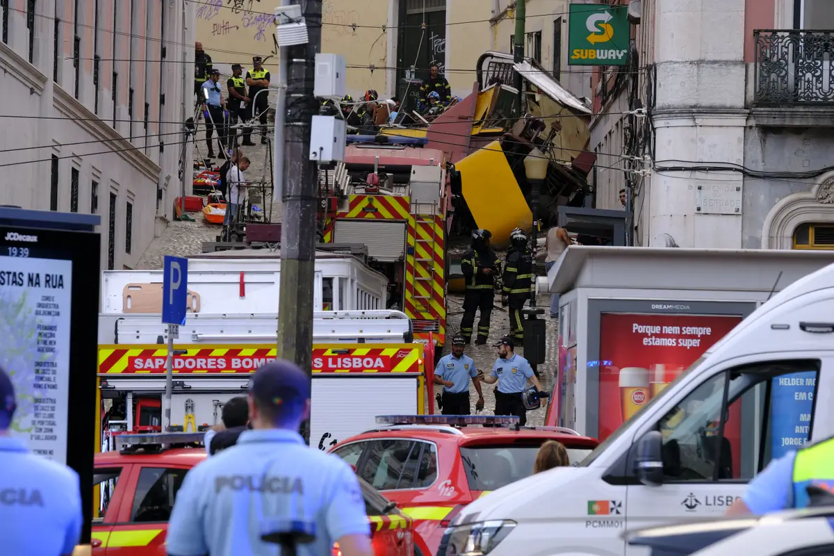 Acidente no elevador da Glória, em Lisboa