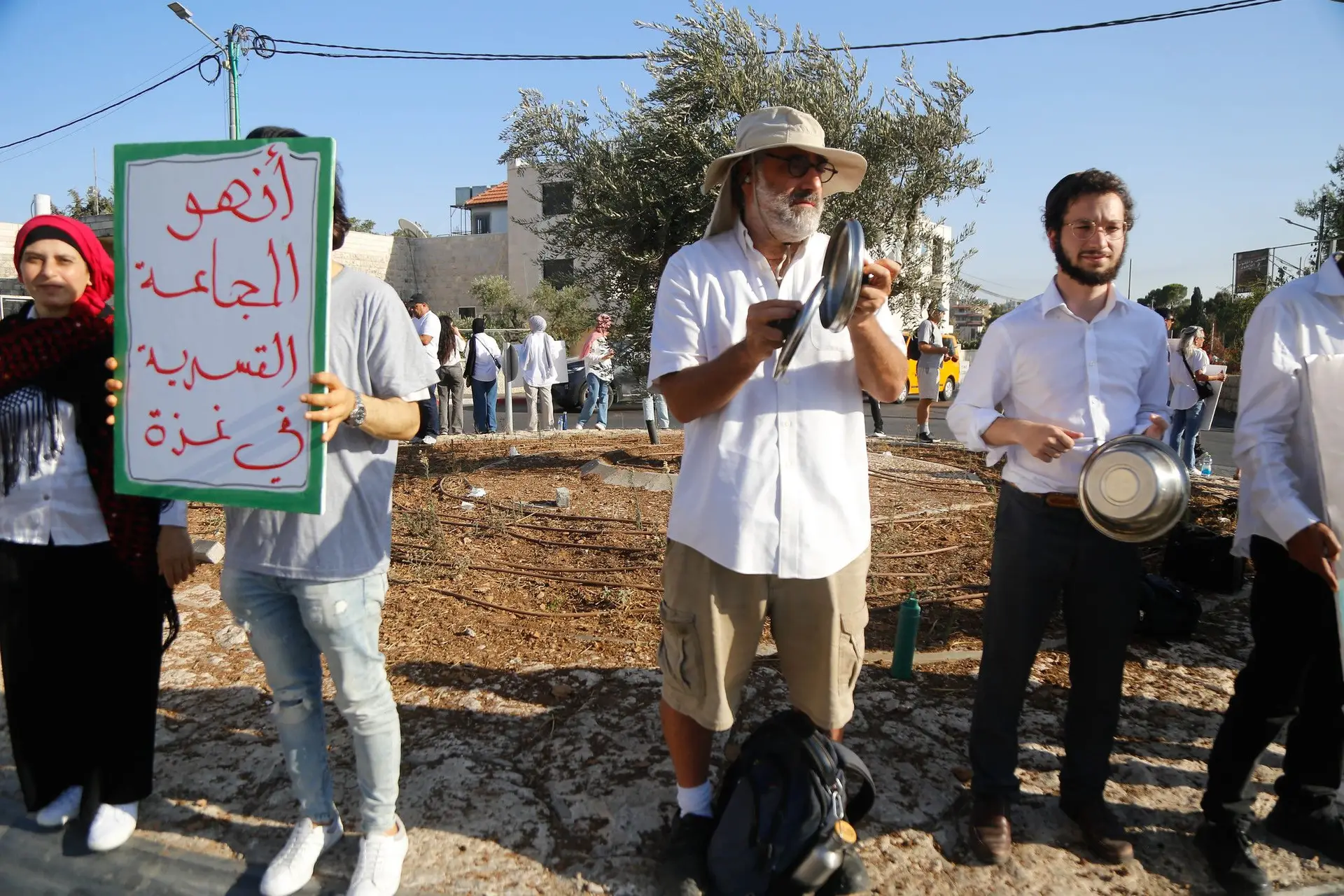 Concentrações que juntam palestinianos e israelitas em Beit Jala