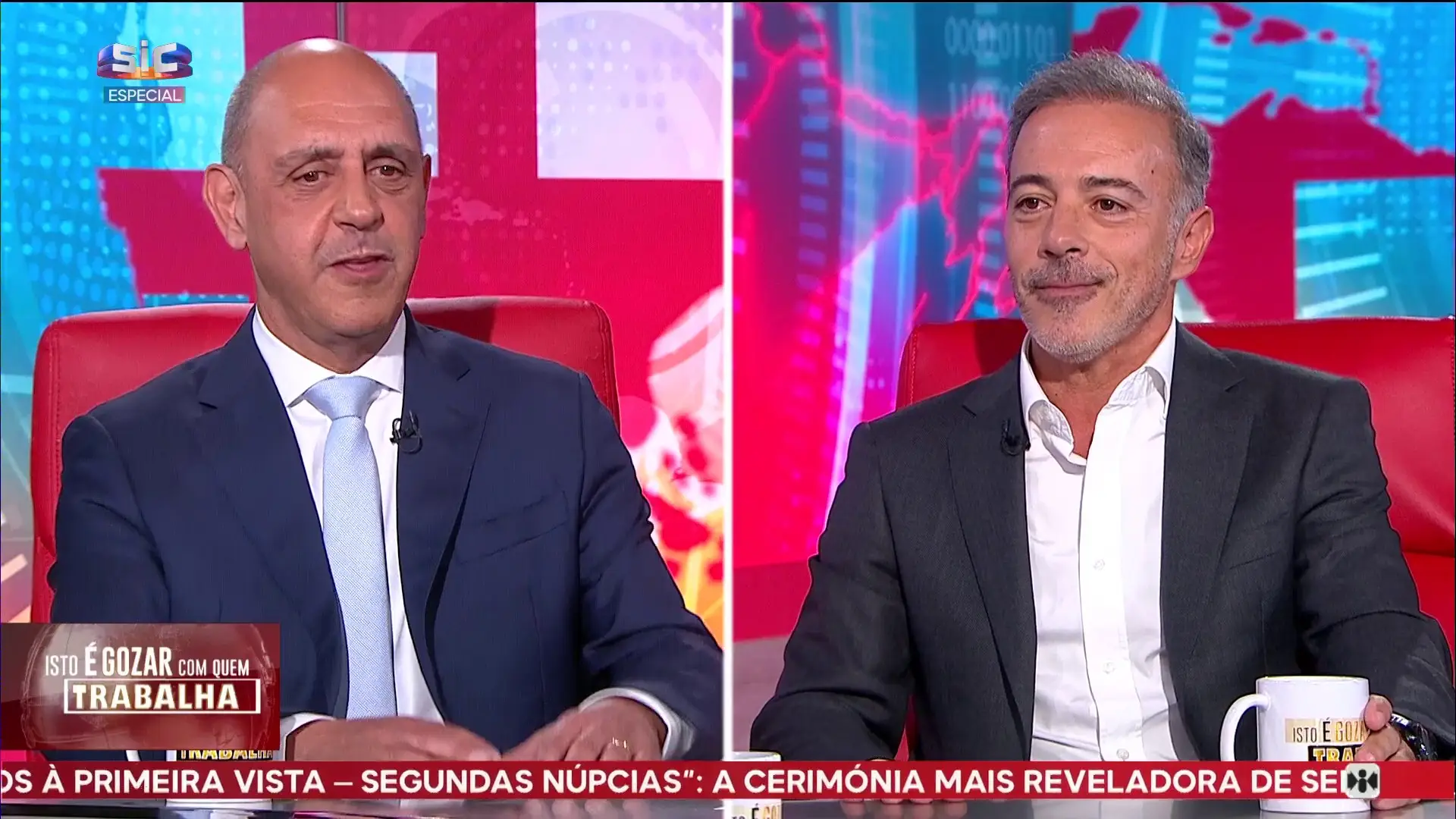 Pedro Duarte e Manuel Pizarro no programa "Isto é gozar com quem trabalha"