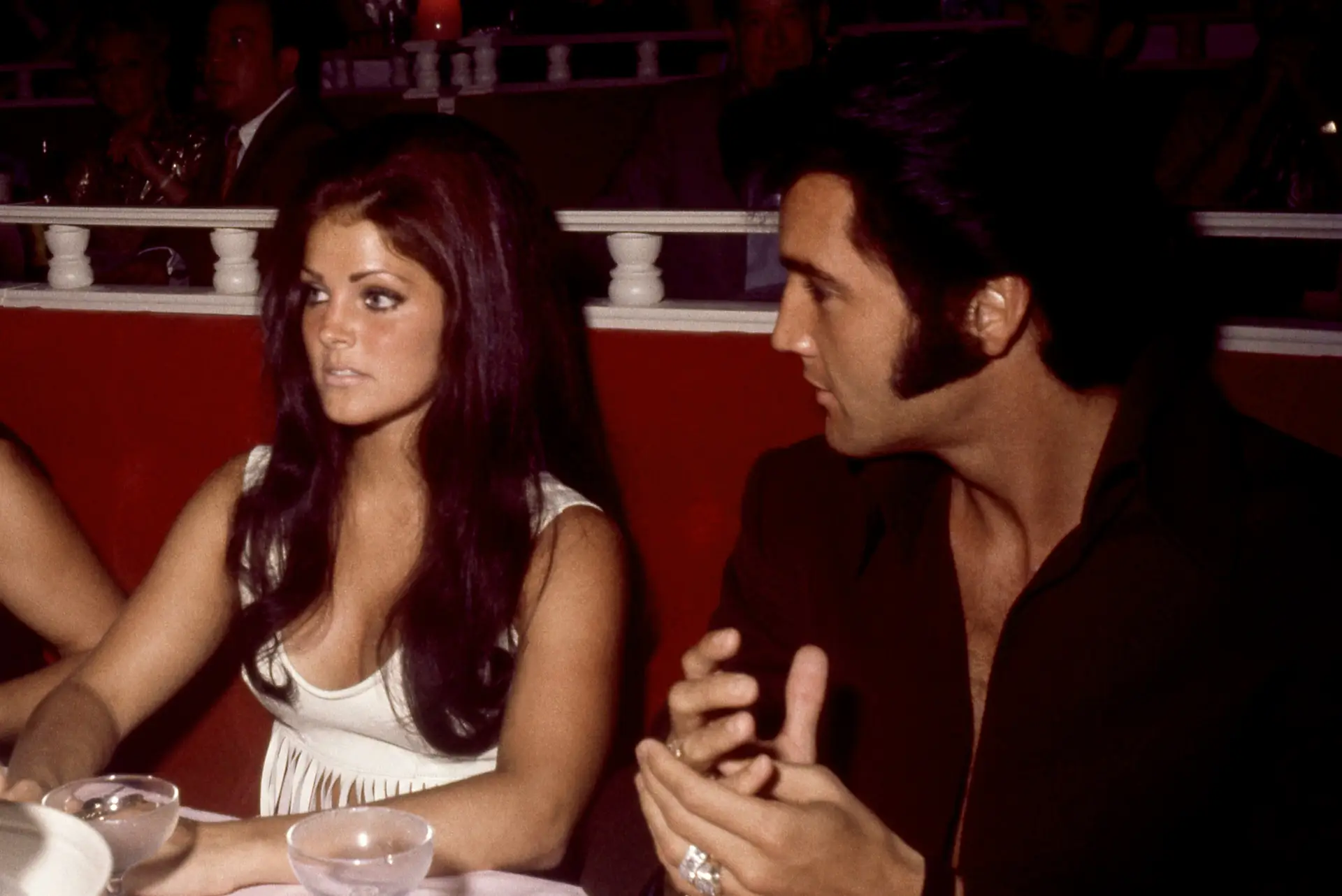 Priscilla e Elvis Presley em 1969