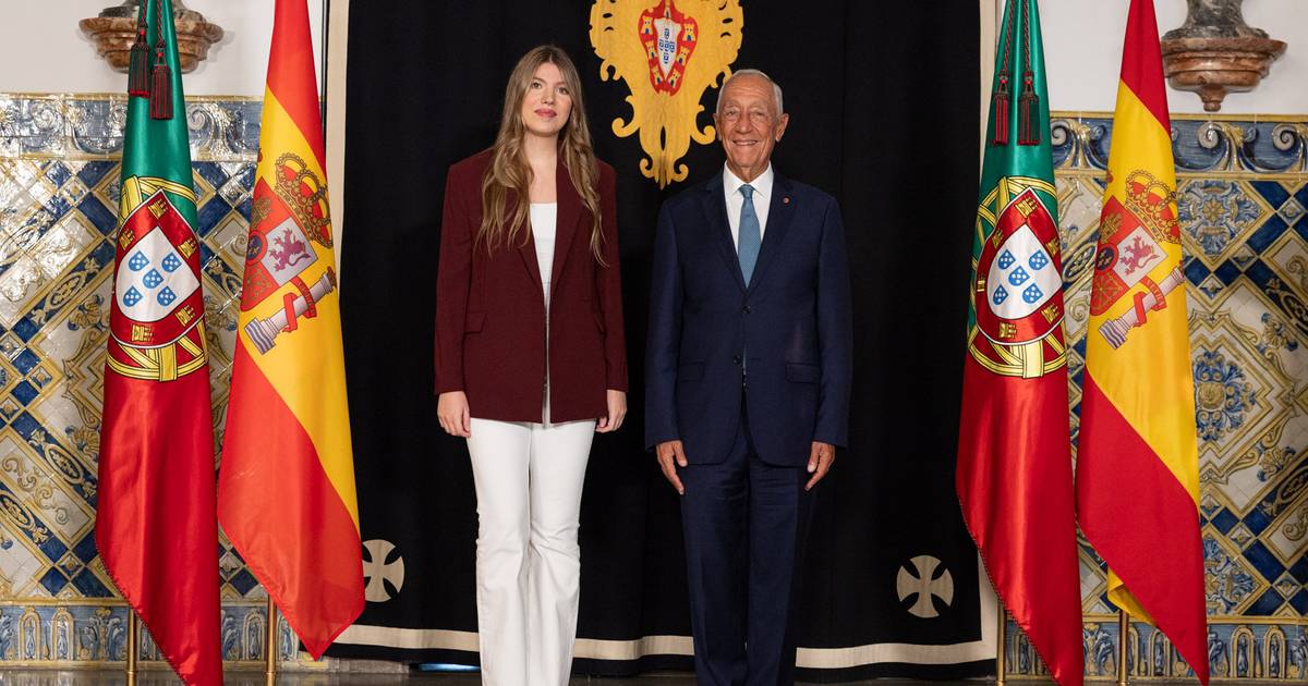 Marcelo Rebelo de Sousa recebeu a infanta Sofia no Palácio de Belém