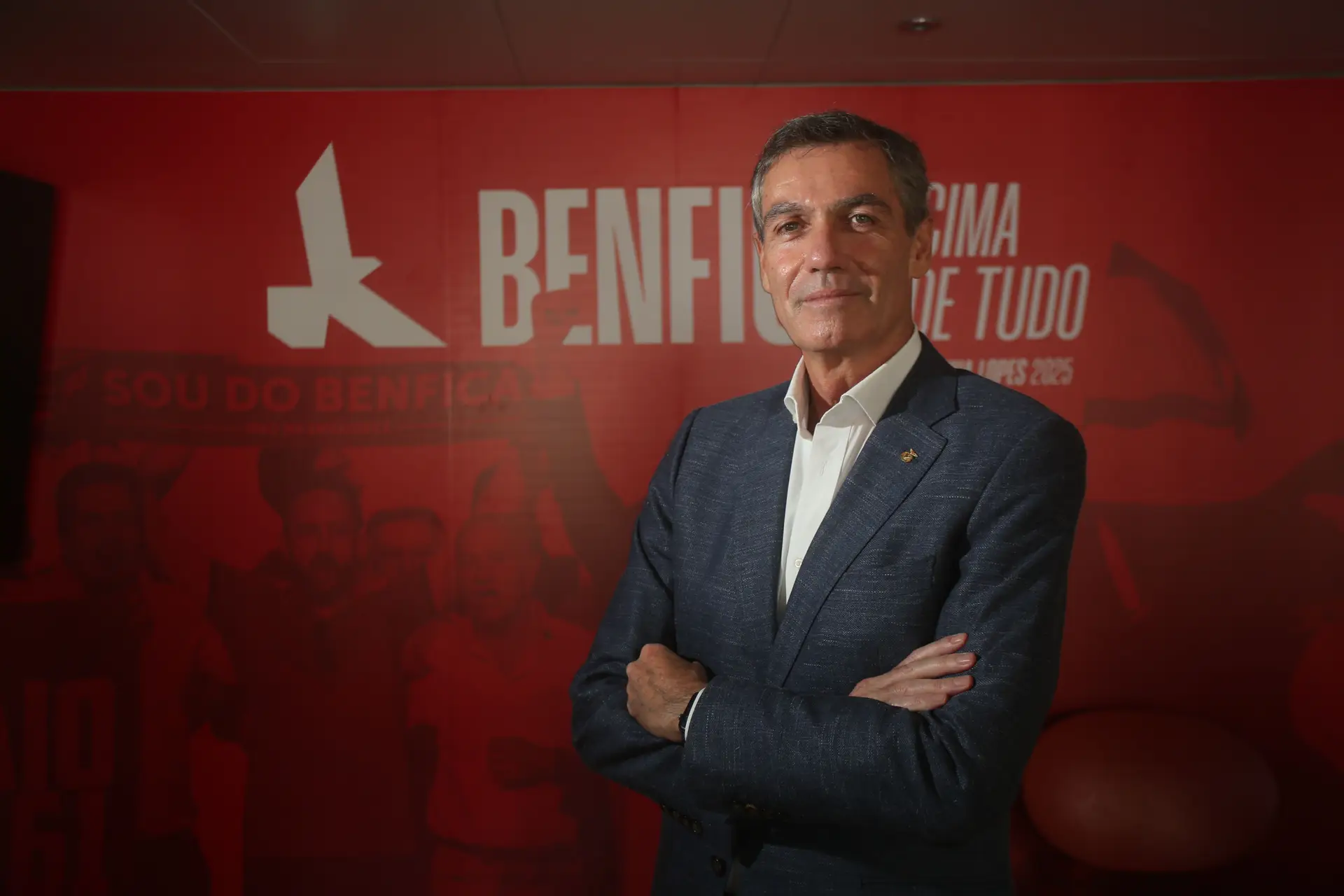 Candidato à presidência do Sport Lisboa e Benfica. 