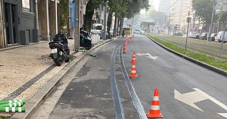 Associação MUBi interpõe providência cautelar para travar remoção de ciclovia no centro de Gaia
