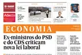 Ex-ministros do PSD e do CDS criticam nova lei laboral