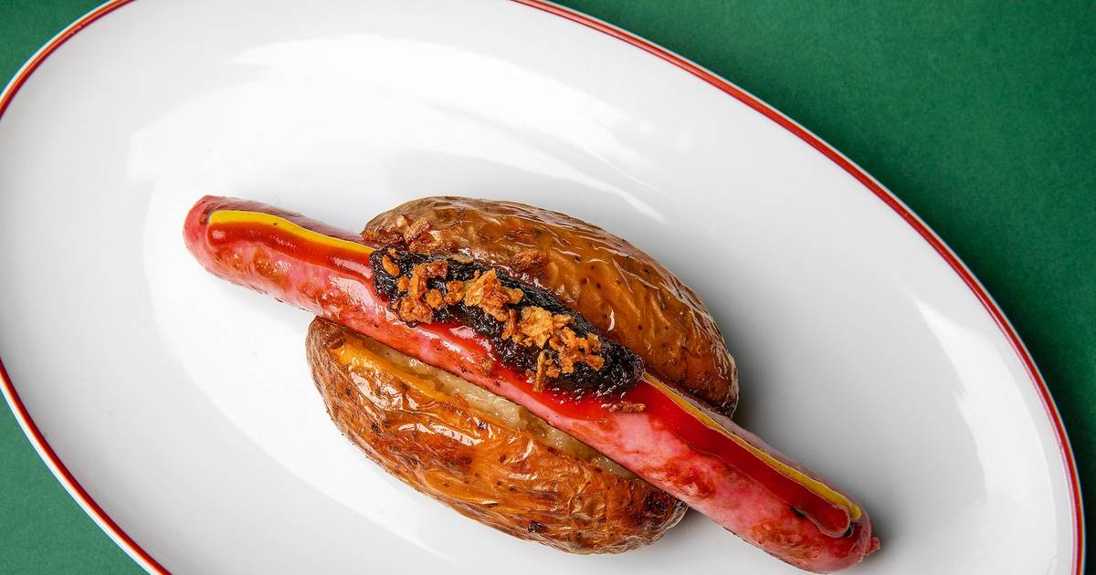 Experimente este cachorro-quente de batata e cebola: um hot-dog não tem de ser fast-food