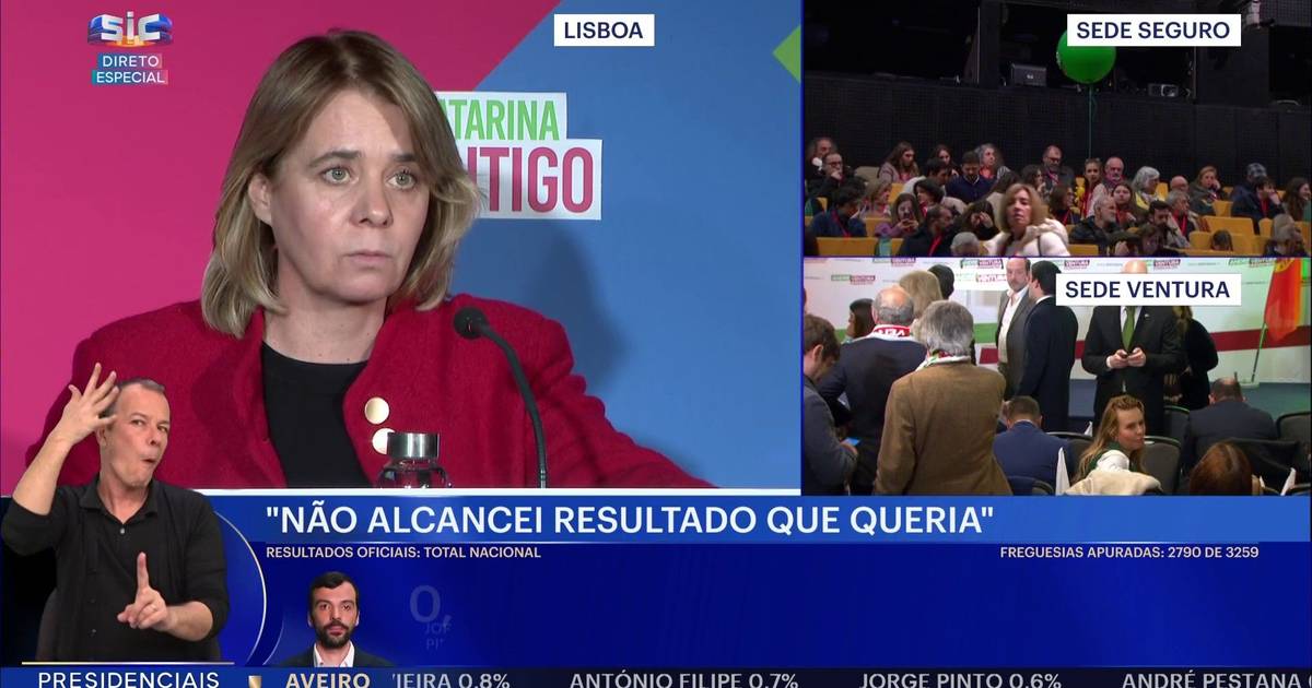 Catarina Martins: "Result shows a right wing in reconfiguration and Trumpisation. The appropriate response is to vote for Seguro"