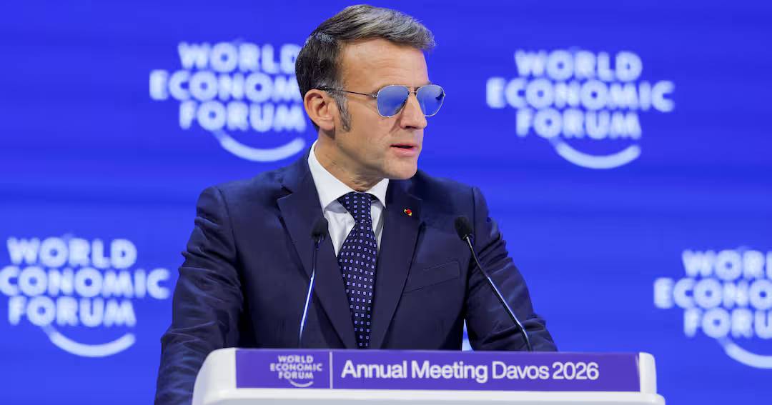 "We prefer respect to bullies," Macron says in Davos, rejecting "resurgent imperialist ambitions"