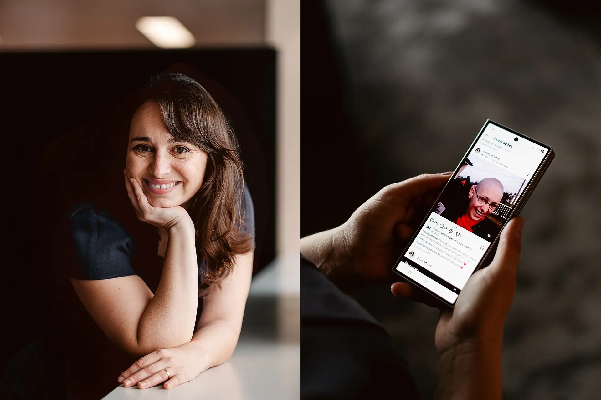 Marine Antunes, sobrevivente de leucemia, criou o projeto Cancro com Humor para ajudar outros a lidar com o peso da doença