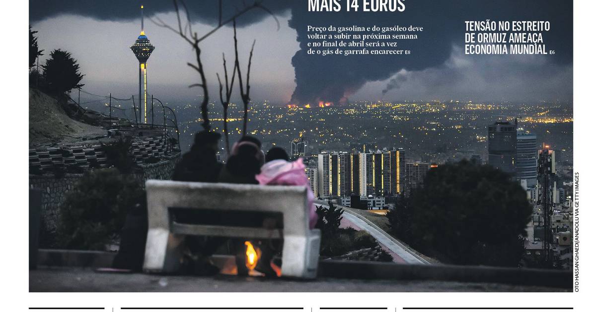 A 1ª página do Expresso Economia