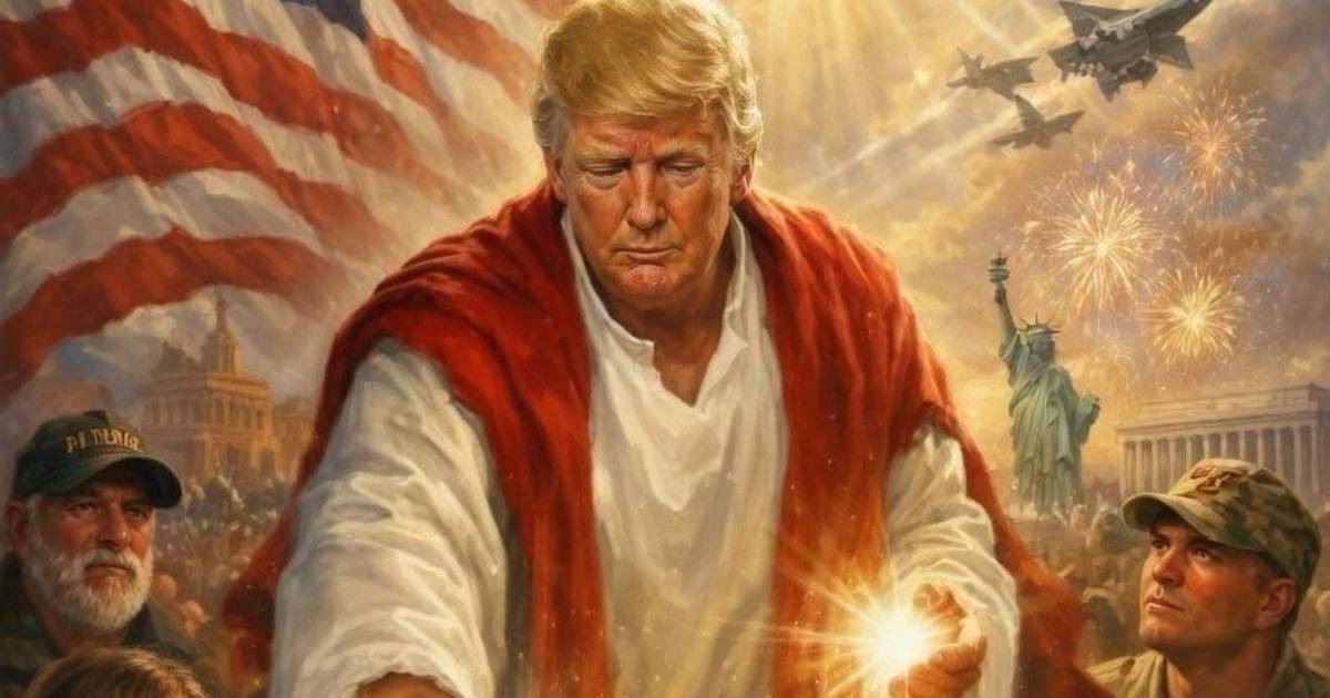 Trump partilha imagem gerada por IA como Jesus Cristo