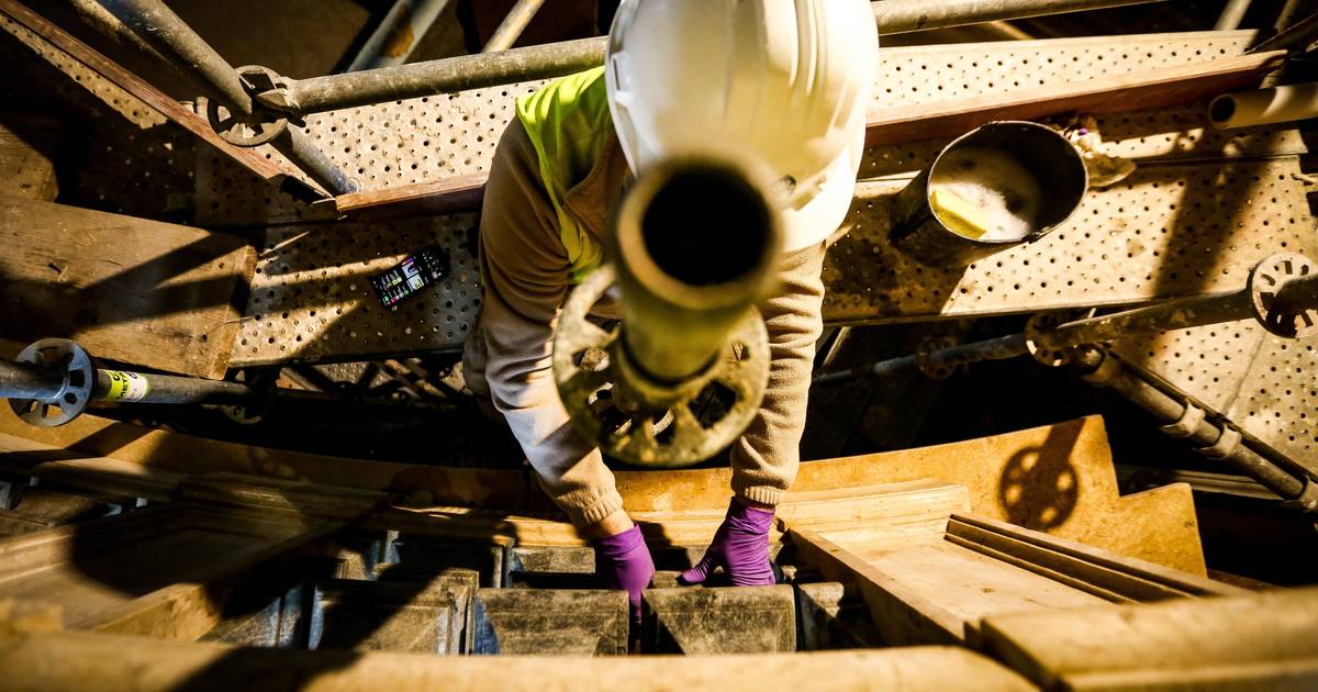 Obras no Palácio Nacional de Mafra