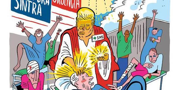 Ministra da Saúde resolve problema do SNS. Donald Trump contratado como médico-tarefeiro do Amadora-Sintra