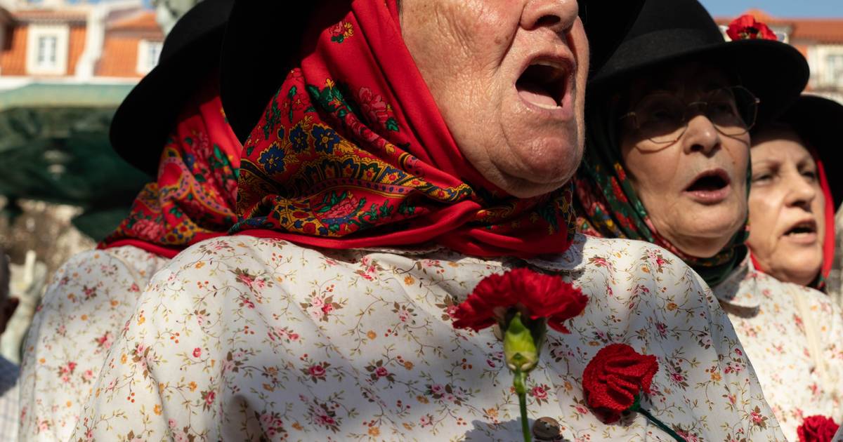 "Ditadura só em museu": veja as imagens das celebrações do 25 de abril na Avenida da Liberdade