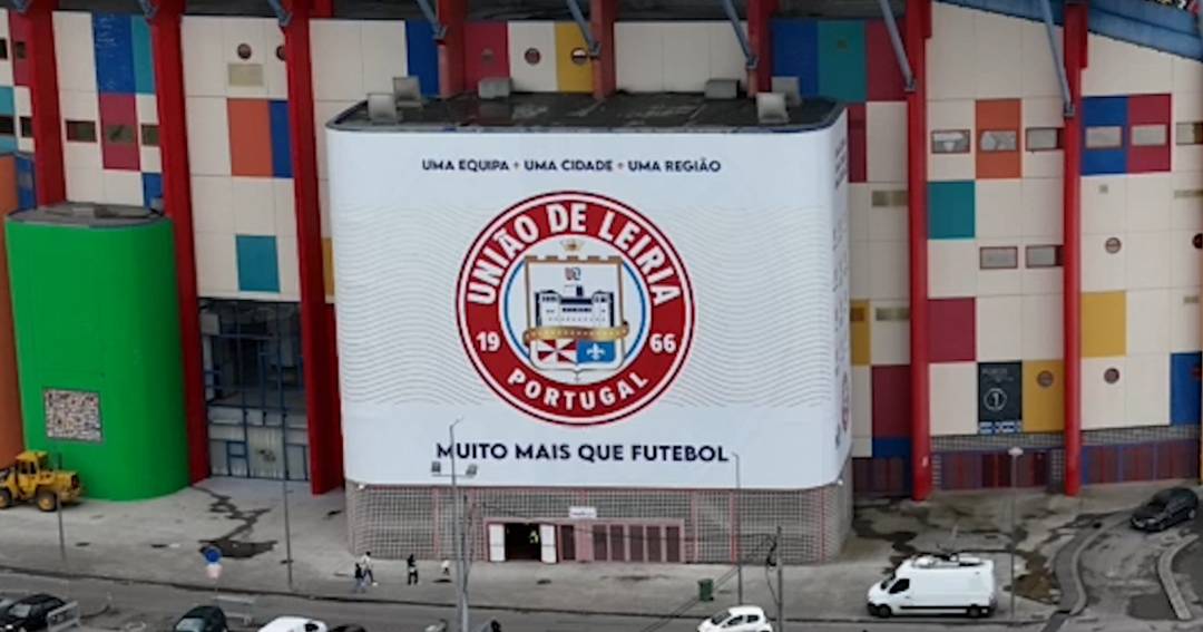 O Estádio Municipal de Leiria está assim, três meses depois da Kristin