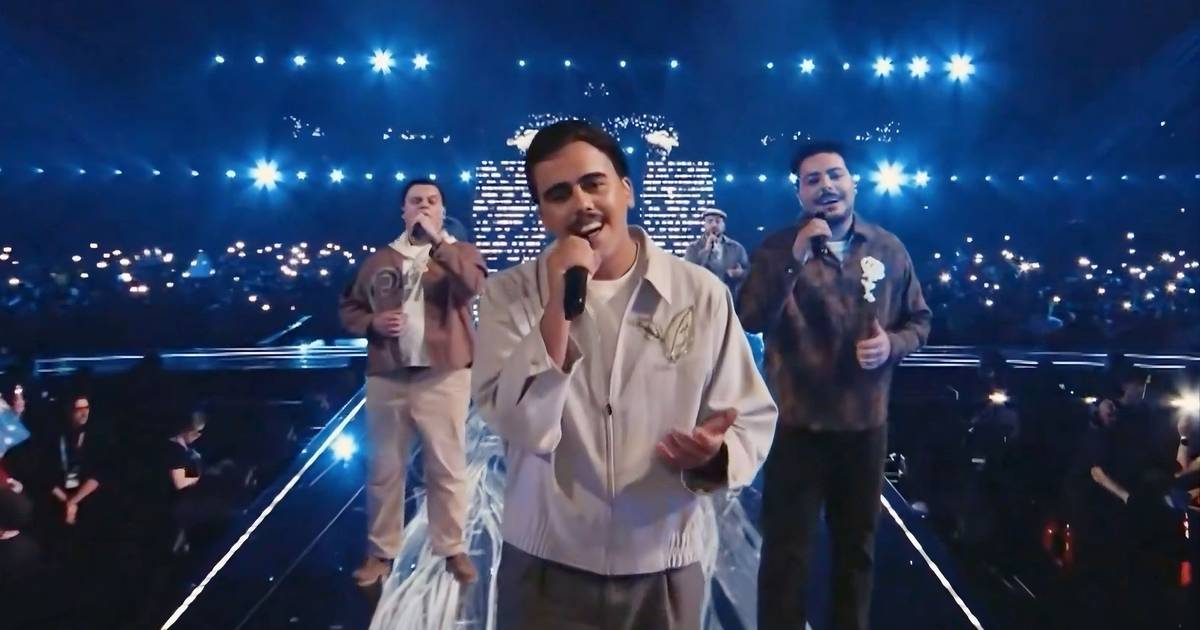Eurovisão 2026: o vídeo da atuação dos Bandidos do Cante com ‘Rosa’ na primeira semifinal de Viena