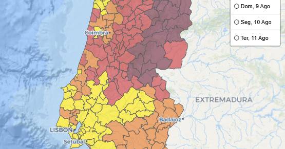 Chuva fraca e noites mais frescas não afastam perigo máximo de incêndio