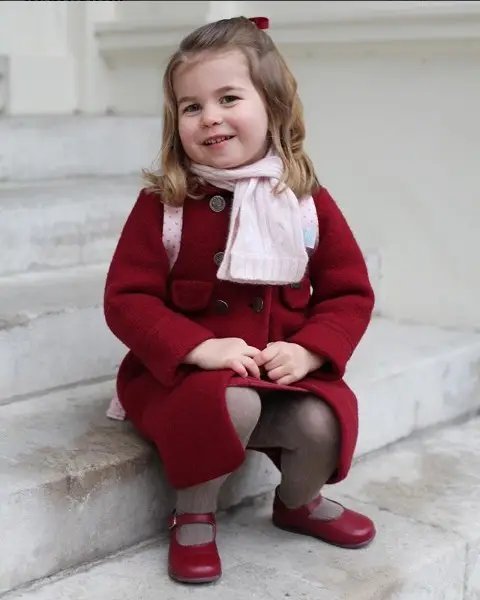 O primeiro dia de creche da Princesa Charlotte