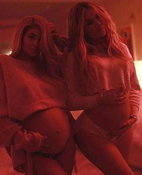 As fotografias de Kylie Jenner grávida que estão a fazer furor