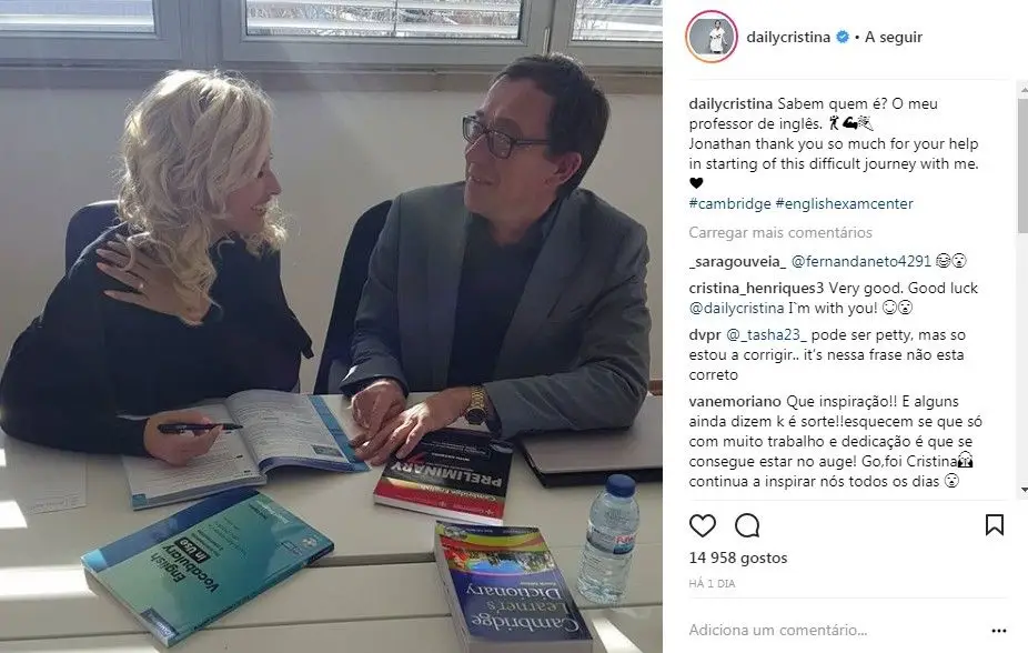 Cristina Ferreira regressa aos estudos