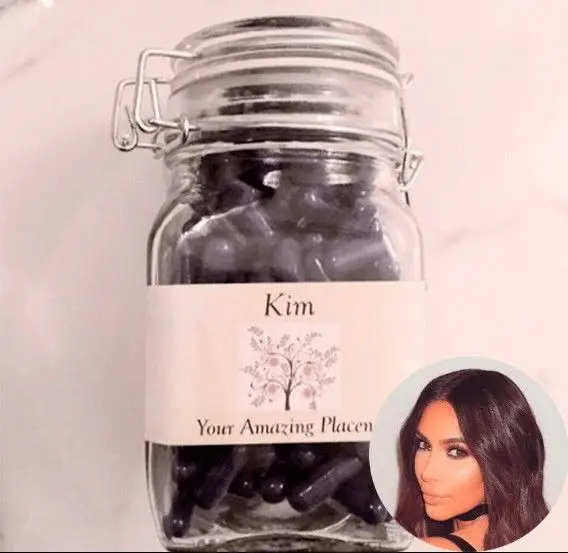 Os comprimidos de placenta de Kim Kardashian