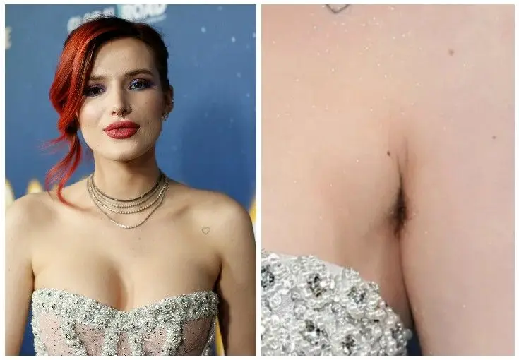 Bella Thorne exibe pelos nas axilas