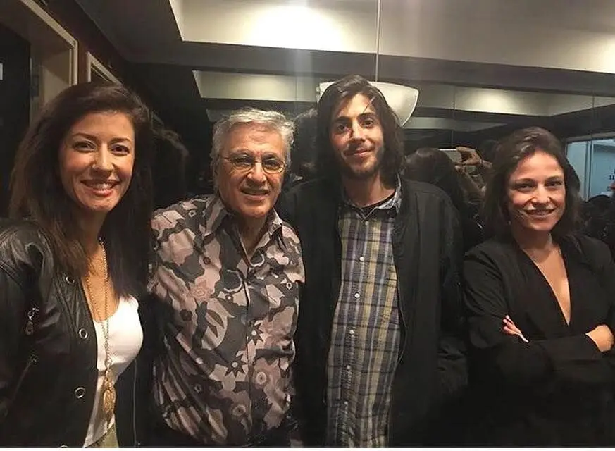 Ana Moura, Caetano Veloso, Salvador Sobral e Carminho num concerto do músico brasileiro no Estoril