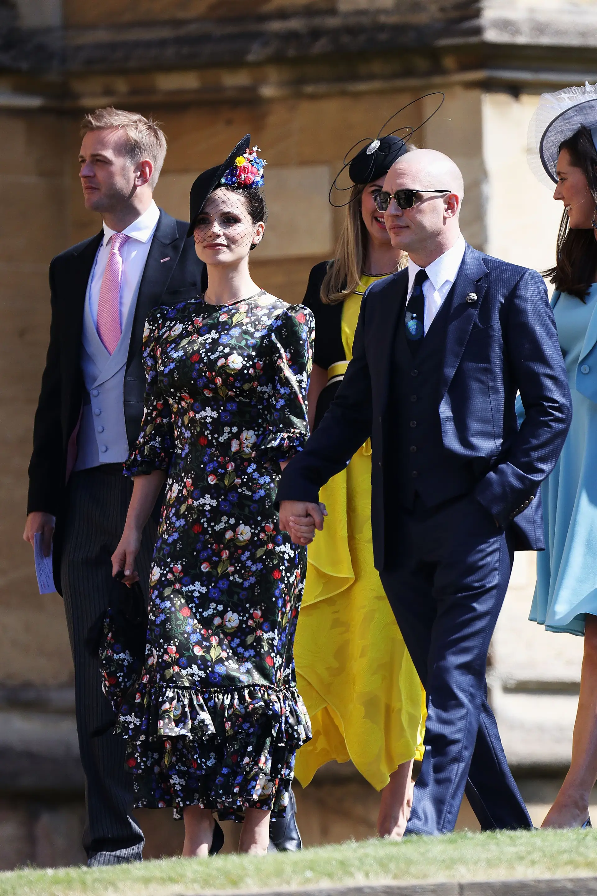 O ator Tom Hardy e a mulher Charlotte Riley