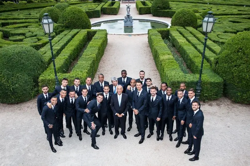 Marcelo Rebelo de Sousa recebe seleção nacional em jantar no Palácio de Belém