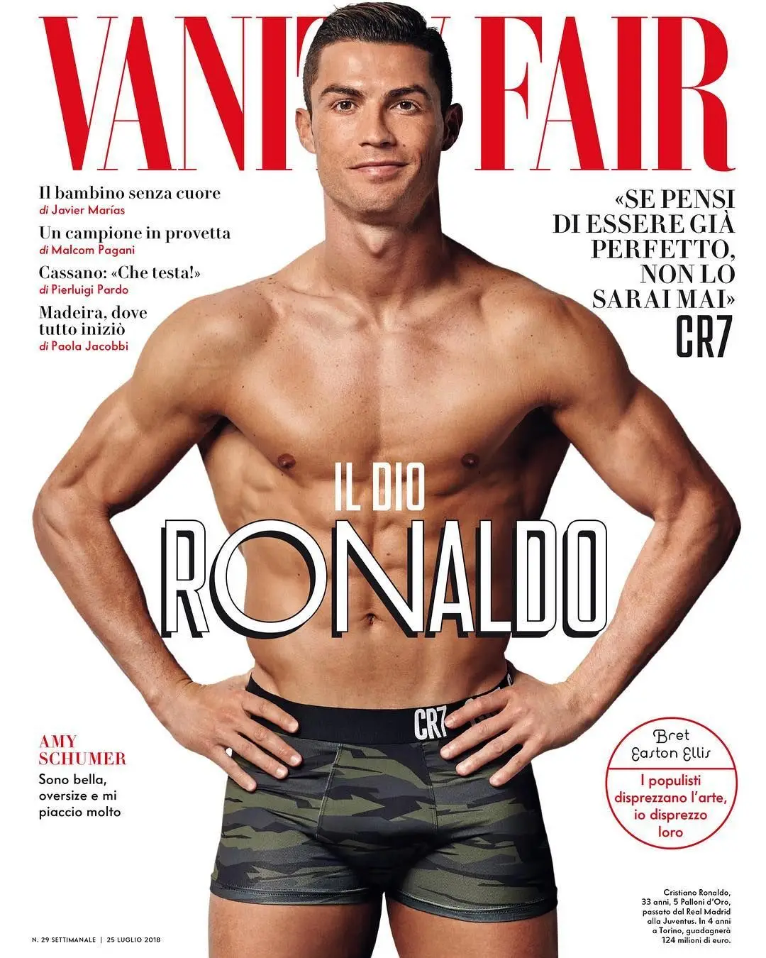 Cristiano Ronaldo é capa de revista em Itália: "O Deus Ronaldo"