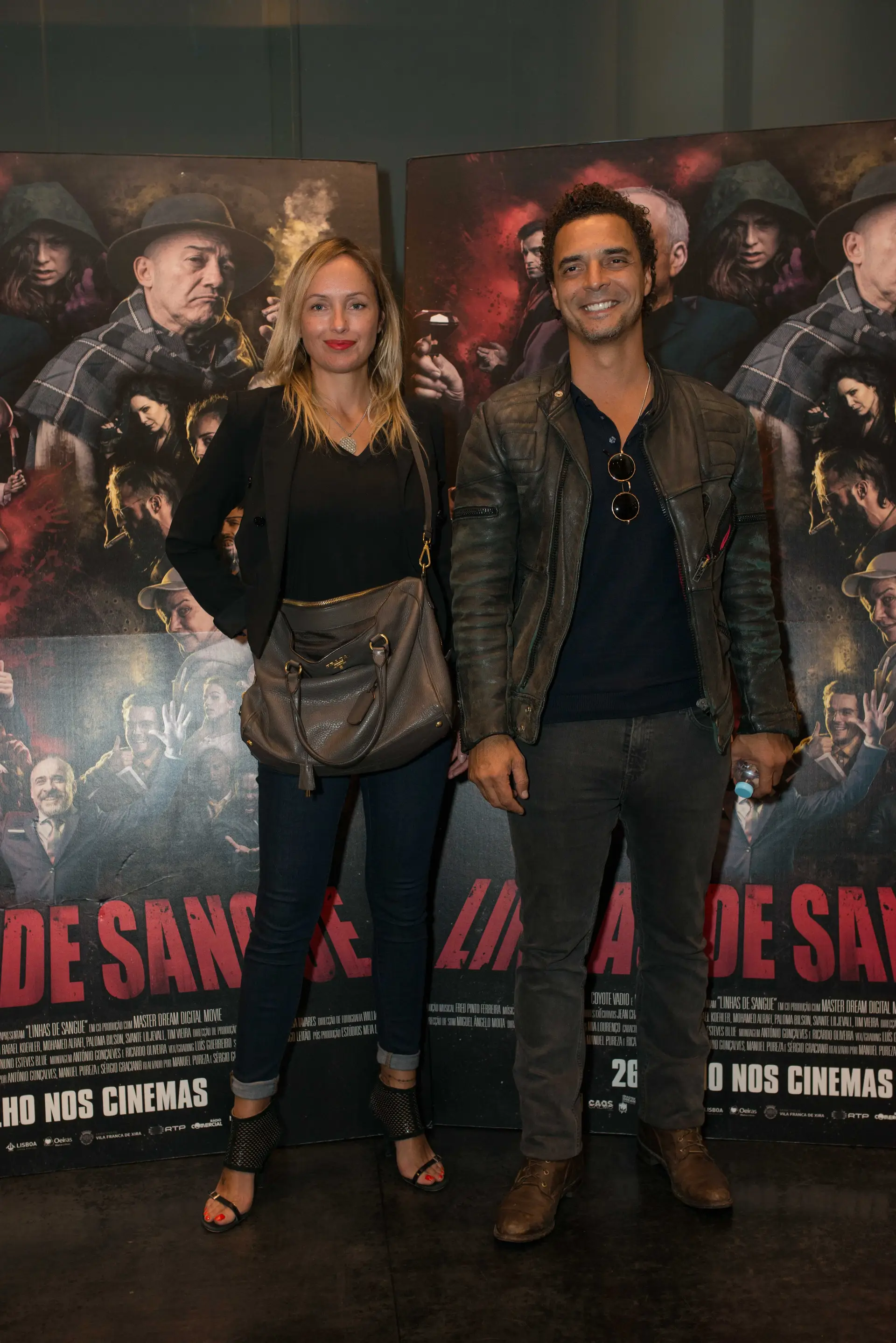 Marisa Cruz e Pedro Hossi juntos na antestreia de "Linhas de Sangue"