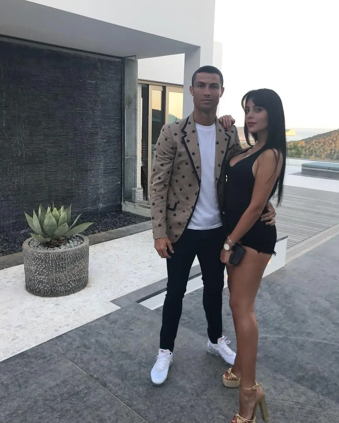 Georgina Rodríguez em férias românticas com Cristiano Ronaldo