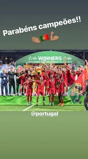 Cristiano Ronaldo dá os parabéns à seleção nacional de Sub-19