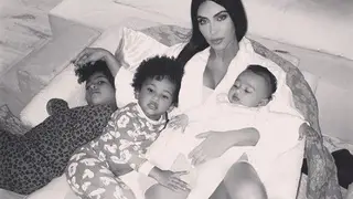 Kim Kardashian não está feliz com o nome da filha mais nova
