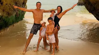 Ricardo e Francisca Pereira: As imagens das férias em família no Algarve